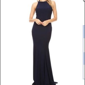 NWT Navy Blue Prom Gown